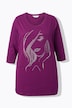 T-shirt, classic fit, vrouwen glittermotief