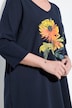 Shirt, Sonnenblume, A-Linie, V-Ausschnitt, 3/4-Arm