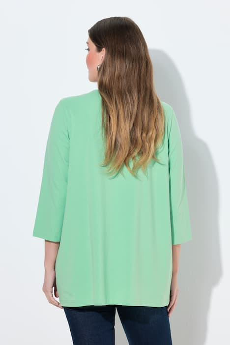 Shirt, Sonnenblume, A-Linie, V-Ausschnitt, 3/4-Arm