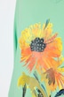 Shirt, Sonnenblume, A-Linie, V-Ausschnitt, 3/4-Arm
