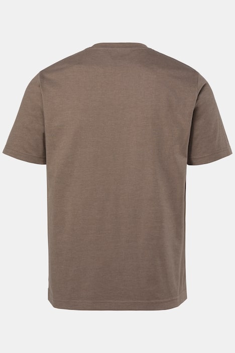 Men+ T-shirt, borstprint, korte mouwen, ronde hals, tot 8XL