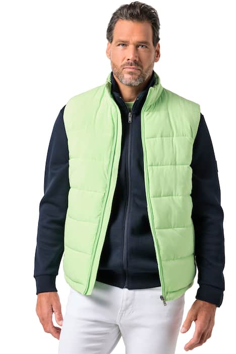 Prošívaná vesta JP1880, stojáček, zip, do 7XL