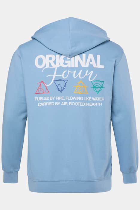 Bluza z kapturem Men+, kaptur, zamek, do rozm. 8 XL