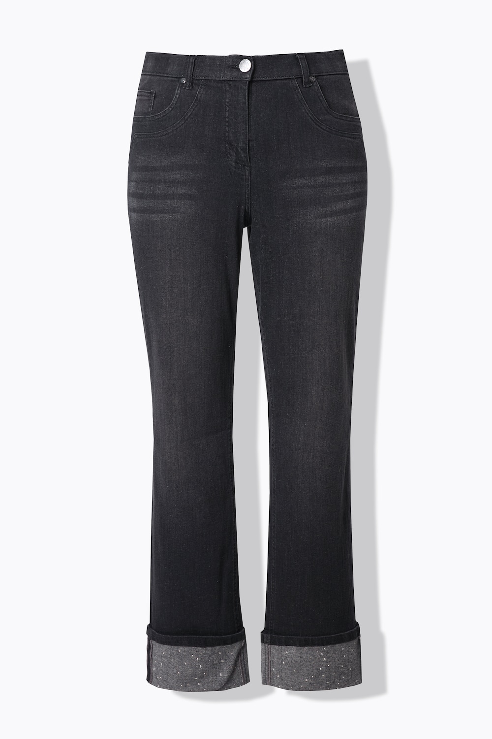 Stora storlekar Jeans Mary, Dam, svart, storlek: 56, Bomull, Ulla Popken