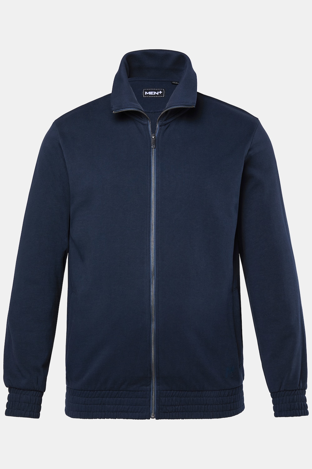 Men+ Sweatjacke, Stehkragen, Zipper, 2 Taschen, bis 8 XL