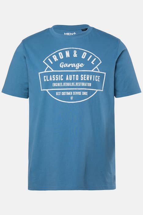 Men+ T-Shirts, 2er-Pack, Brustprint, Halbarm, Rundhals, bis 8 XL