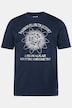 Men+ T-shirts, set van 2, print op de borst, korte mouwen, ronde hals, tot 8XL