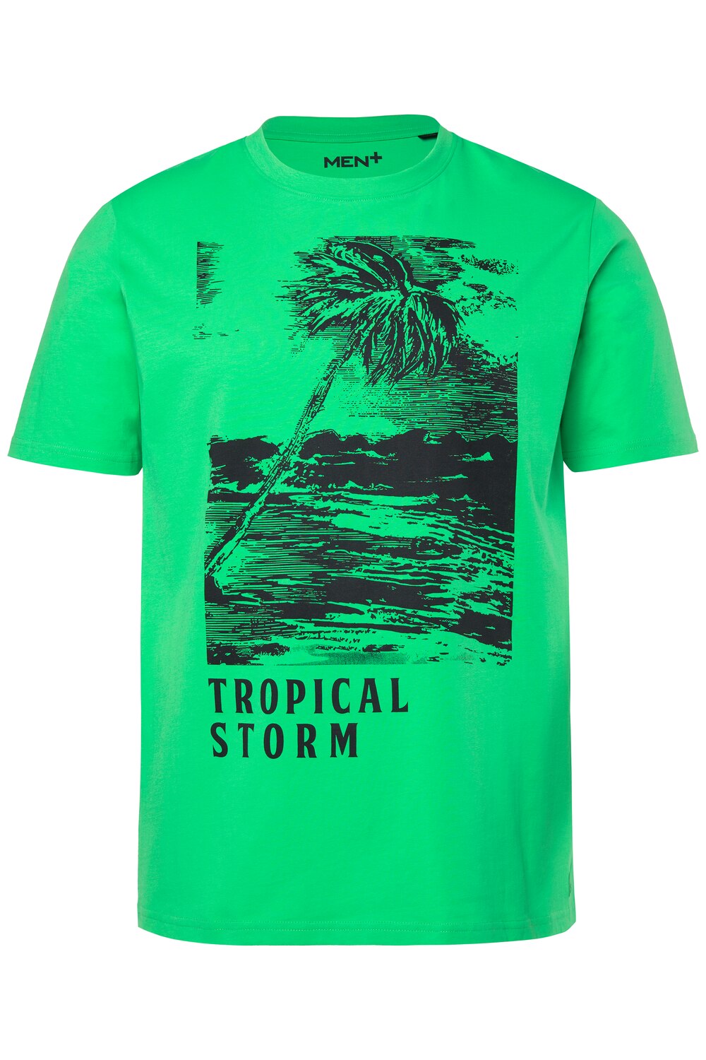 Stora storlekar T-shirt, Her, grön, storlek: XXL, Bomull, Men Plus