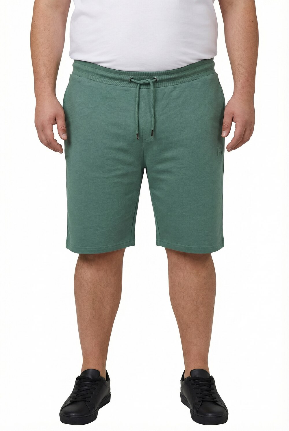 Stora storlekar Shorts i mjukistyg, Her, grön, storlek: 6XL, Bomull, Men Plus