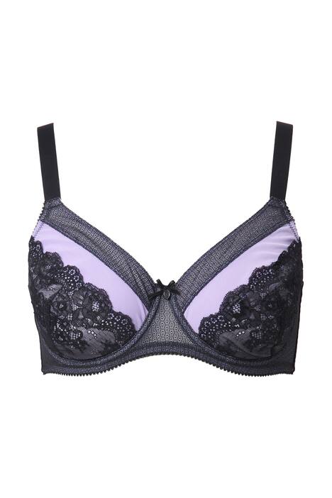 Podprsenka s kosticemi, krajka, bez měkkých košíčků, košíčky B-F