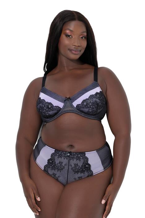 Podprsenka s kosticemi, krajka, bez měkkých košíčků, košíčky B-F