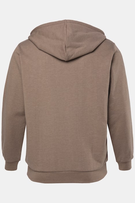 Men+ Sweatjacke, Kapuze, Brustprint, bis 8 XL