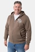 Men+ Sweatjacke, Kapuze, Brustprint, bis 8 XL