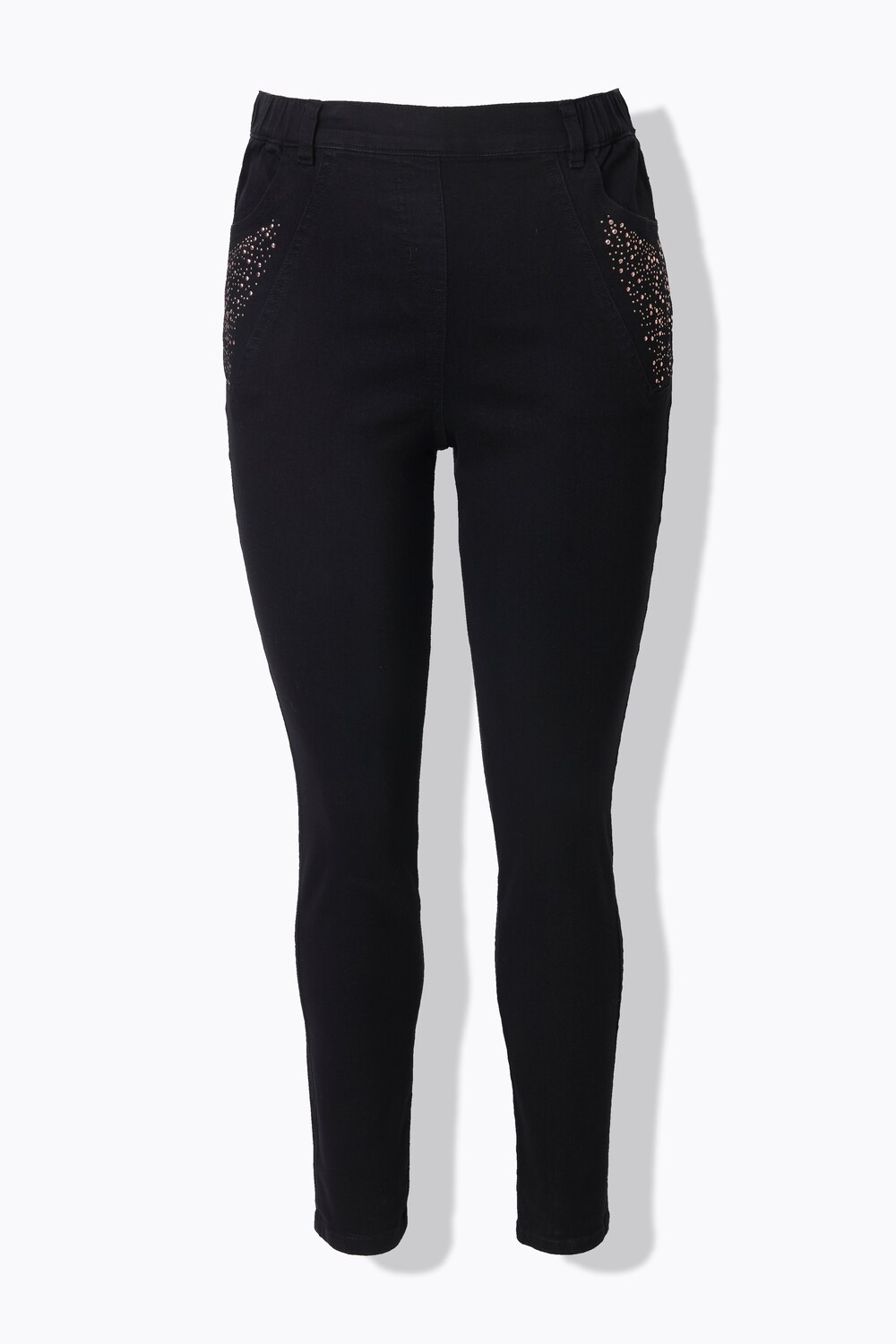 Stora storlekar Jeggings Sienna, Dam, svart, storlek: 58, Bomull/Polyester, Ulla Popken