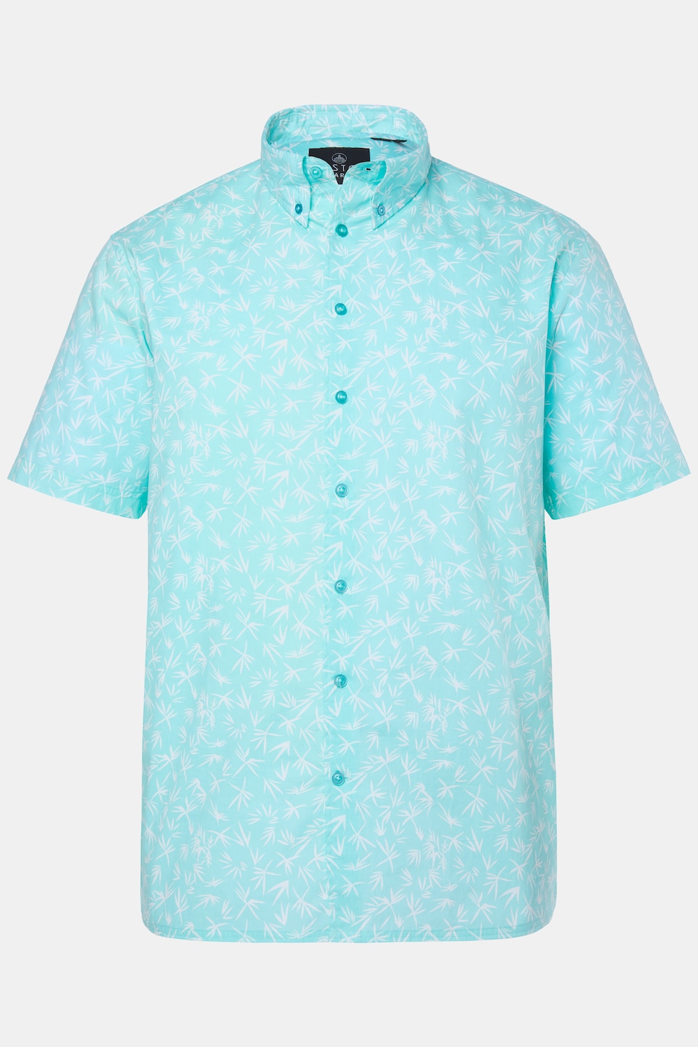 Boston Park overhemd, korte mouwen, buttondown-kraag, minimalistisch motief, Comfort Fit, tot 8XL