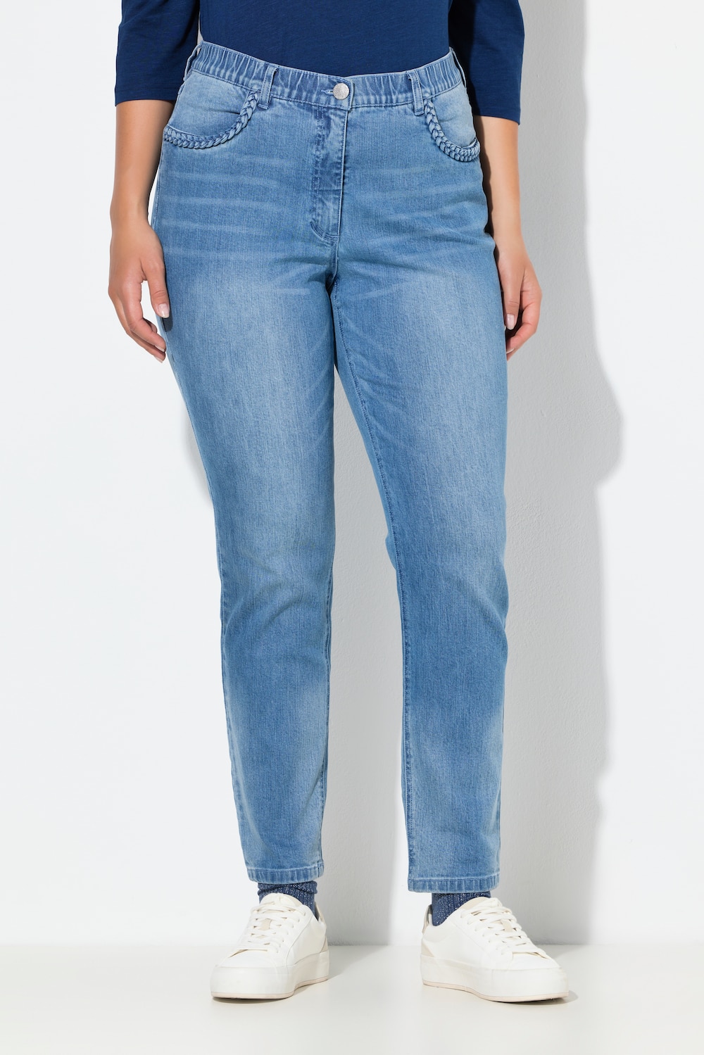Große Größen Jeans Mia, Damen, blau, Größe: 50, Baumwolle, Ulla Popken