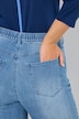 Jeans Mia, schmales, gerades Bein, Flechtdetail