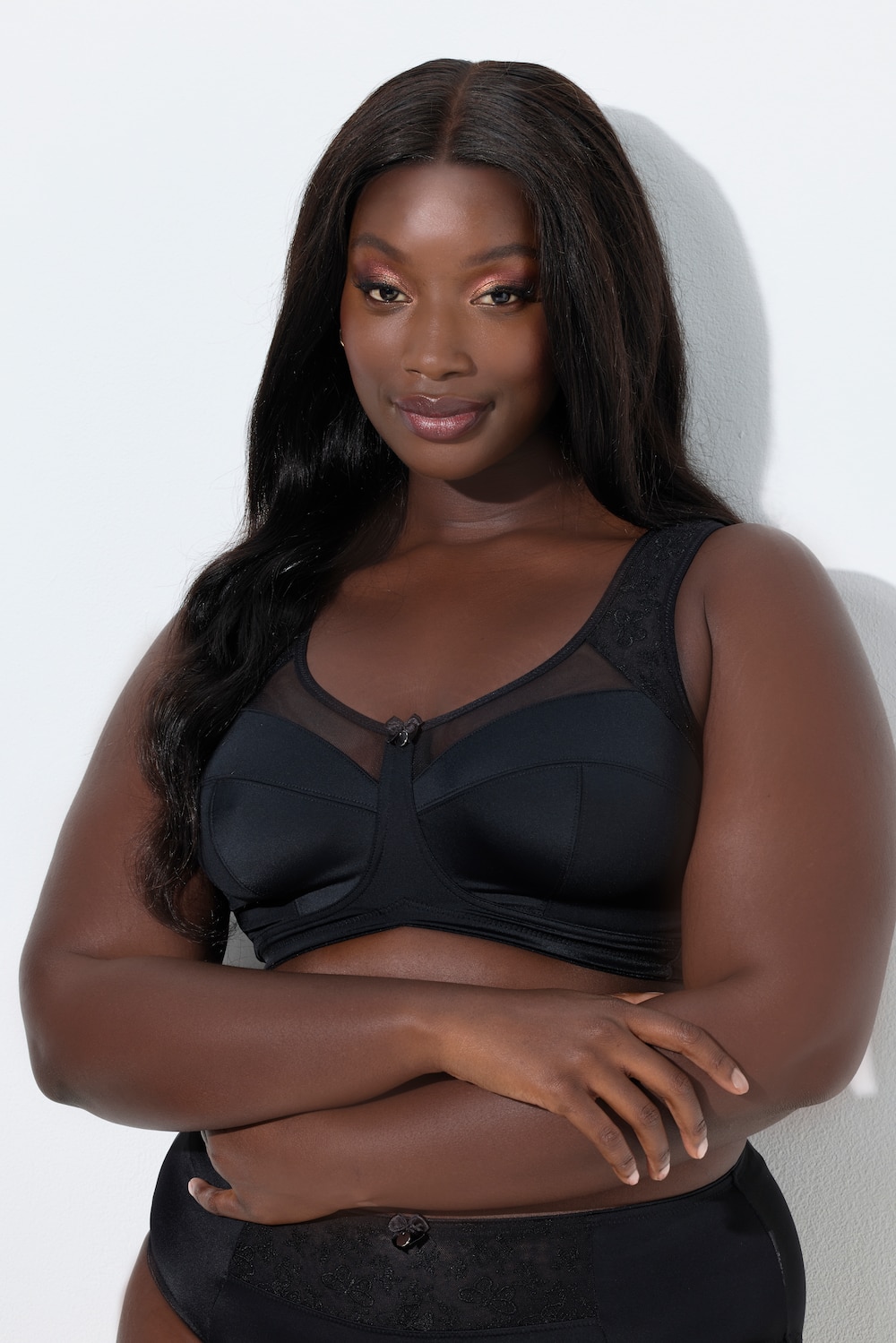 Entlastungs-BH, ohne Bügel, Stickerei, Cup B - G