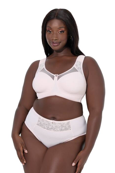 Odlehčující podprsenka, bez kostic, výšivka, košíčky B-G