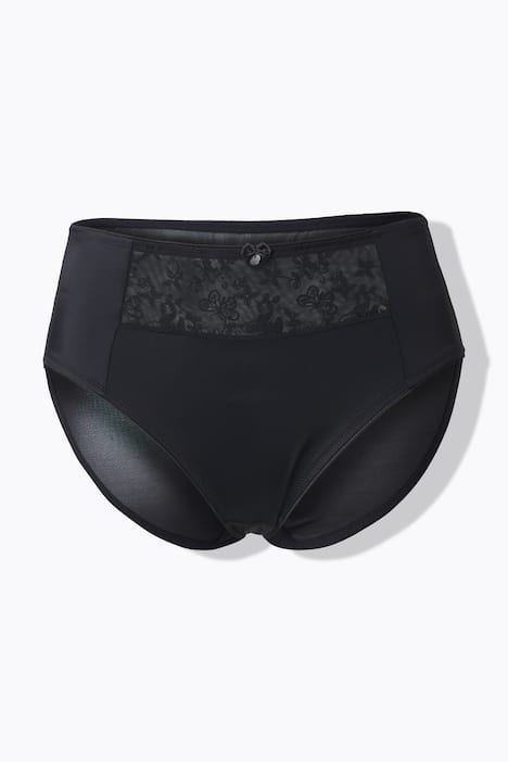 Slip midi con inserto ricamato