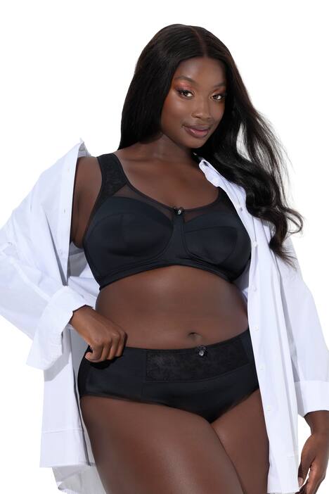 Midi kalhotky, vyšívaná vsadka