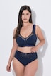 Culotte midi, empiècement brodé