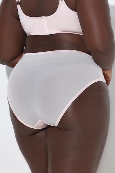 Slip midi con inserto ricamato