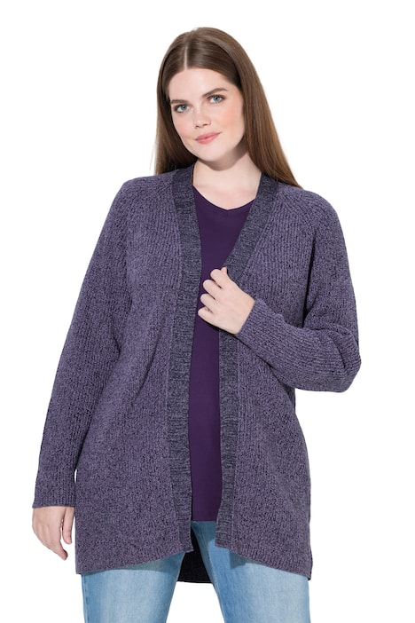 pletený svetr, žebrovaný úplet, otevřená silueta, bio-bavlna