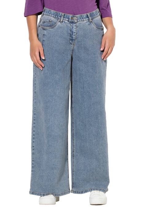 Džíny Mary, extra široké, rovné nohavice, komfortní pas