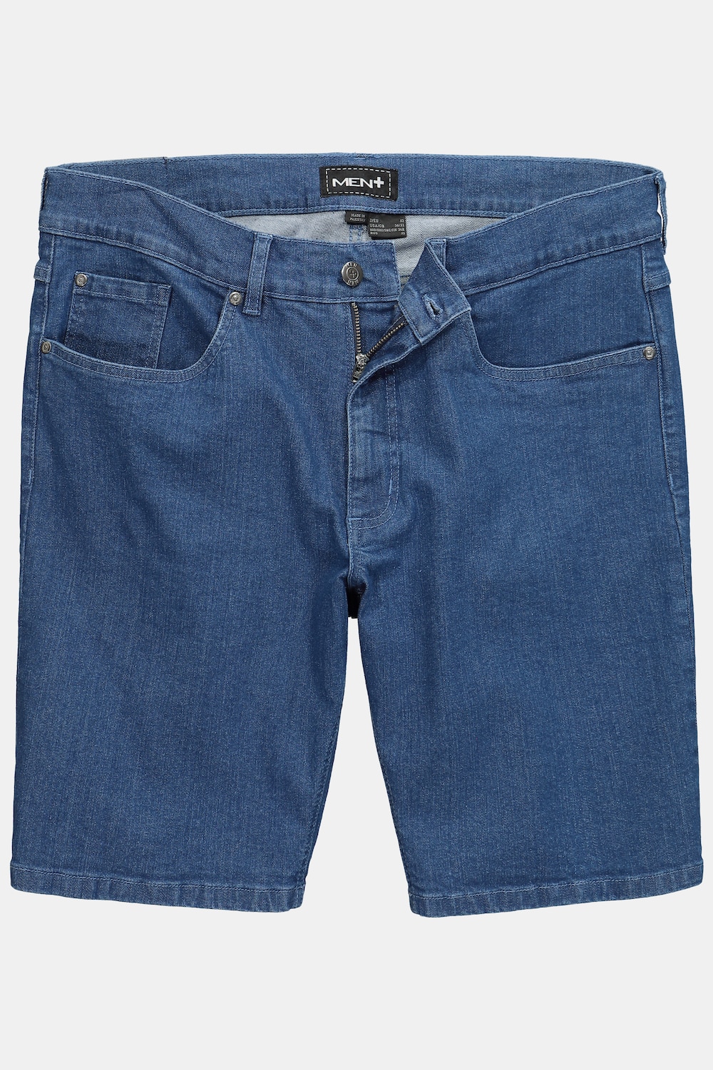 Men+ Jeansbermuda FLEXLASTIC®, Denim, 5-Pocket, Straight Fit, op til 72