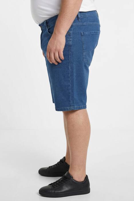 Men+ Jeansbermuda FLEXLASTIC®, Denim, 5-Pocket, Straight Fit, bis 72