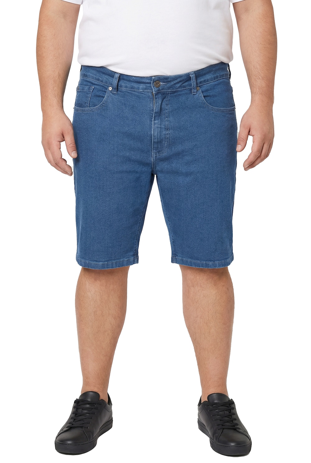 Stora storlekar Jeansshorts FLEXLASTIC®, Her, blå, storlek: 64, Bomull, Men Plus