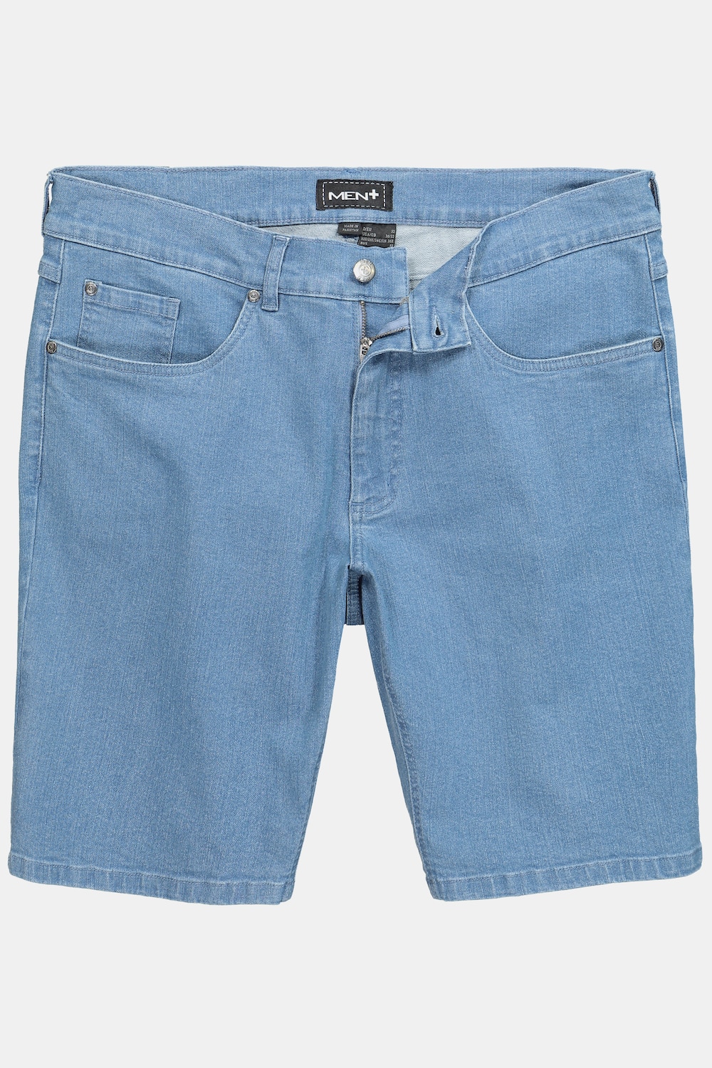 Men+ Jeansbermuda FLEXLASTIC®, Denim, 5-Pocket, Straight Fit, op til 72