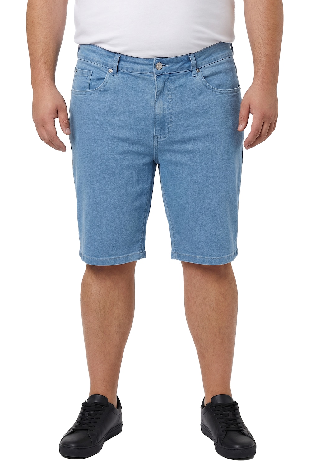 Stora storlekar Jeansshorts FLEXLASTIC®, Her, blå, storlek: 52, Bomull, Men Plus