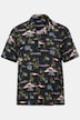 Men+ overhemd, korte mouwen, all-over patroon, Cubaanse kraag, Cuba Fit, tot 8XL