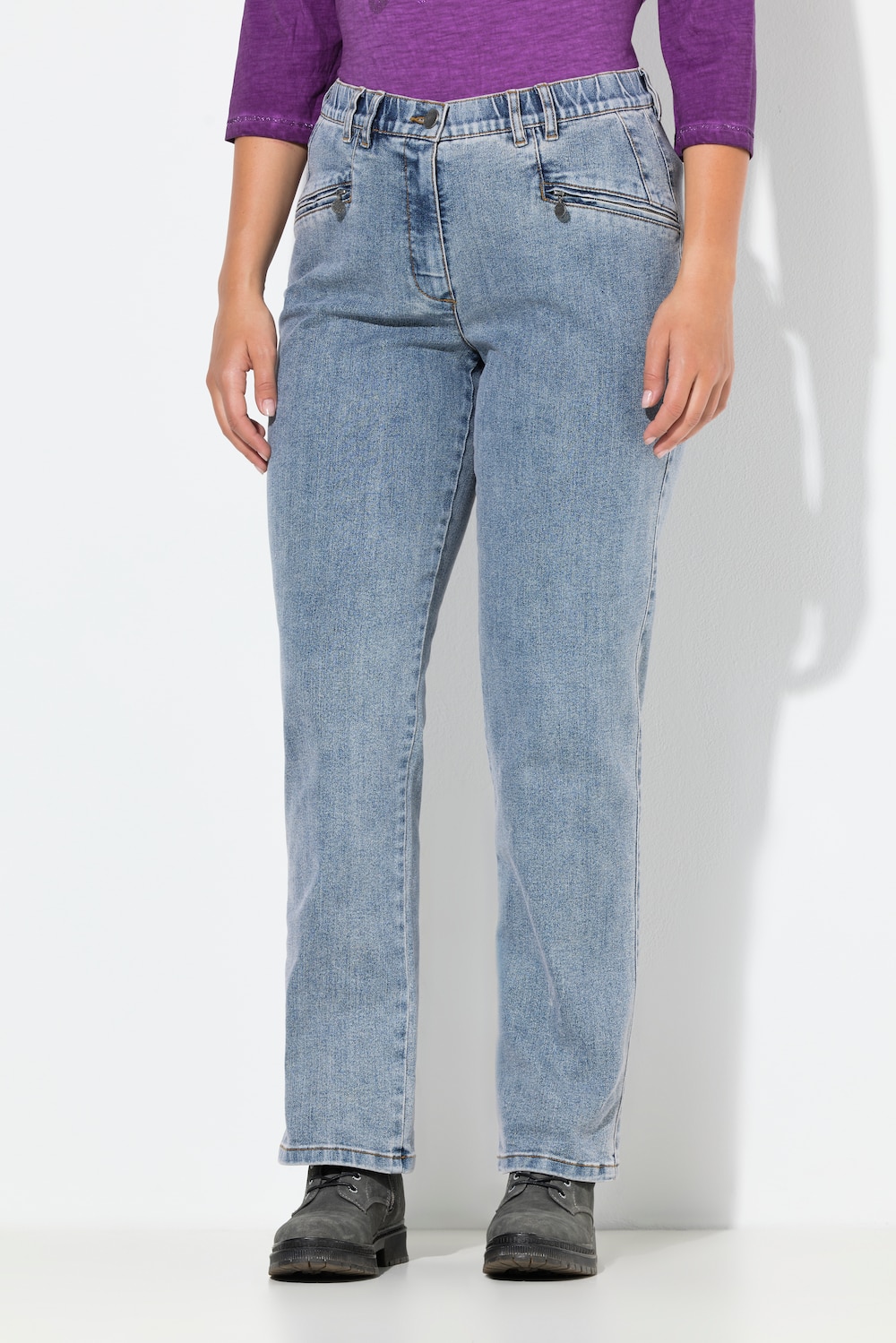 Große Größen Jeans Mony, Damen, blau, Größe: 42, Baumwolle/Polyester, Ulla Popken