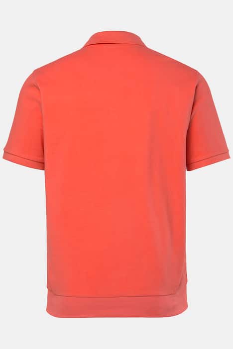 Men+ poloshirt, Buik-Fit, piqué, borstprint, korte mouwen, tot 8XL