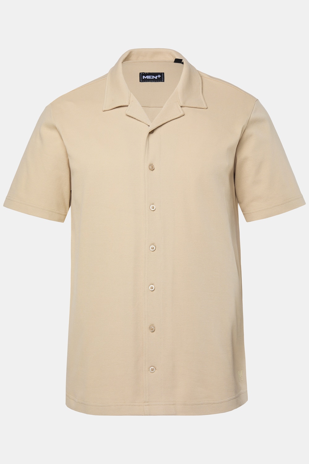 Men+ overhemd van piquÃ©, Cubaanse kraag, Cubaanse fit, tot 8XL