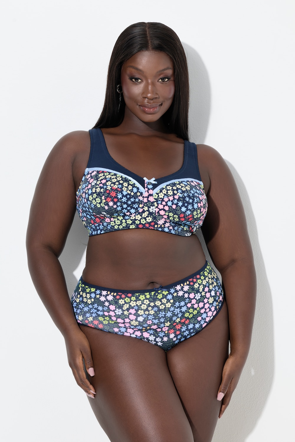 Große Größen Entlastungs-BH, Damen, blau, Größe: 115E, Synthetische Fasern, Ulla Popken