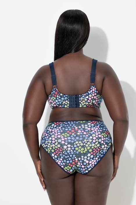 Entlastungs-BH, Blüten, ohne Bügel, Cup C - F