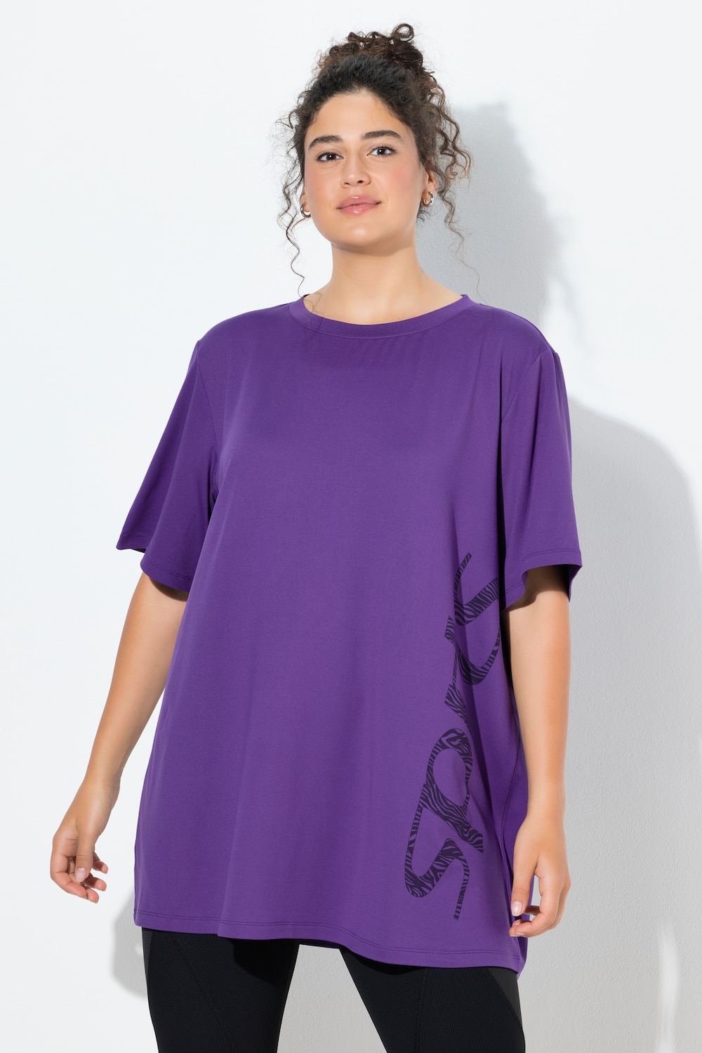 Funktionsshirt, A-Linie, Rundhals, Halbarm, recycelt