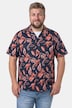 Men+ Hemd, Halbarm, Allovermuster, Cubakragen, Cuba Fit, bis 8 XL