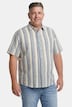 Men+ Leinenoptik-Streifenhemd, Halbarm, Kentkragen, Comfort Fit, bis 8 XL