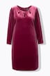 Bodycon-jurk, fluweel, cut-outs, lange mouwen