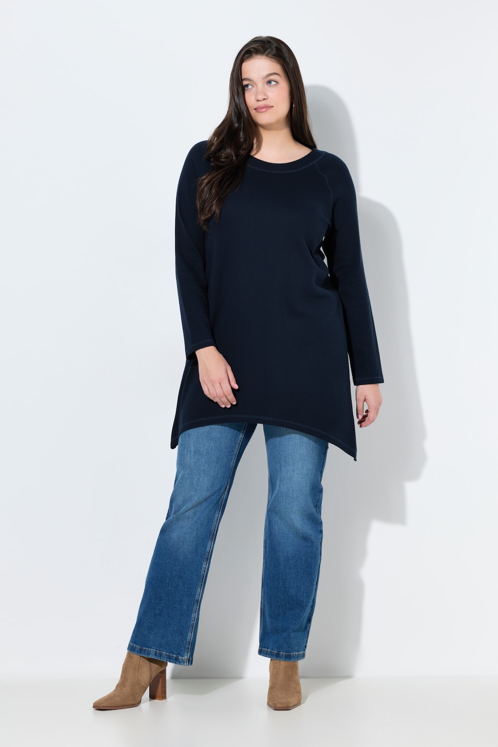 Große Größen Shirt, Damen, blau, Größe: 58/60, Baumwolle, Ulla Popken