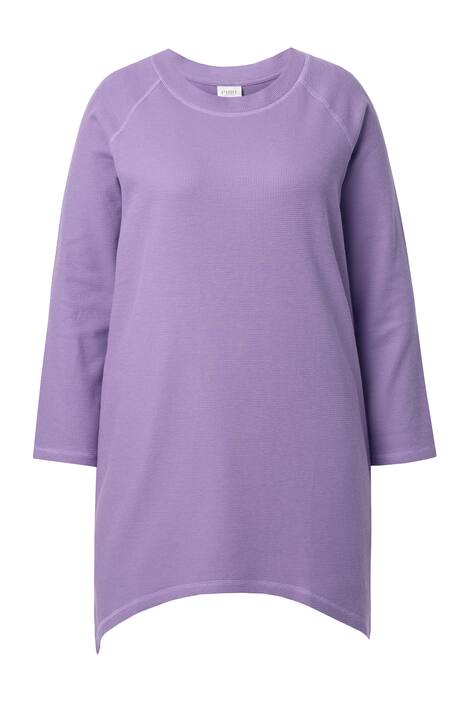 Tričko, vaflový piké, kulatý výstřih, dlouhé rukávy, bio-bavlna