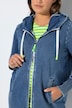 Sweatjacke in Denimlook