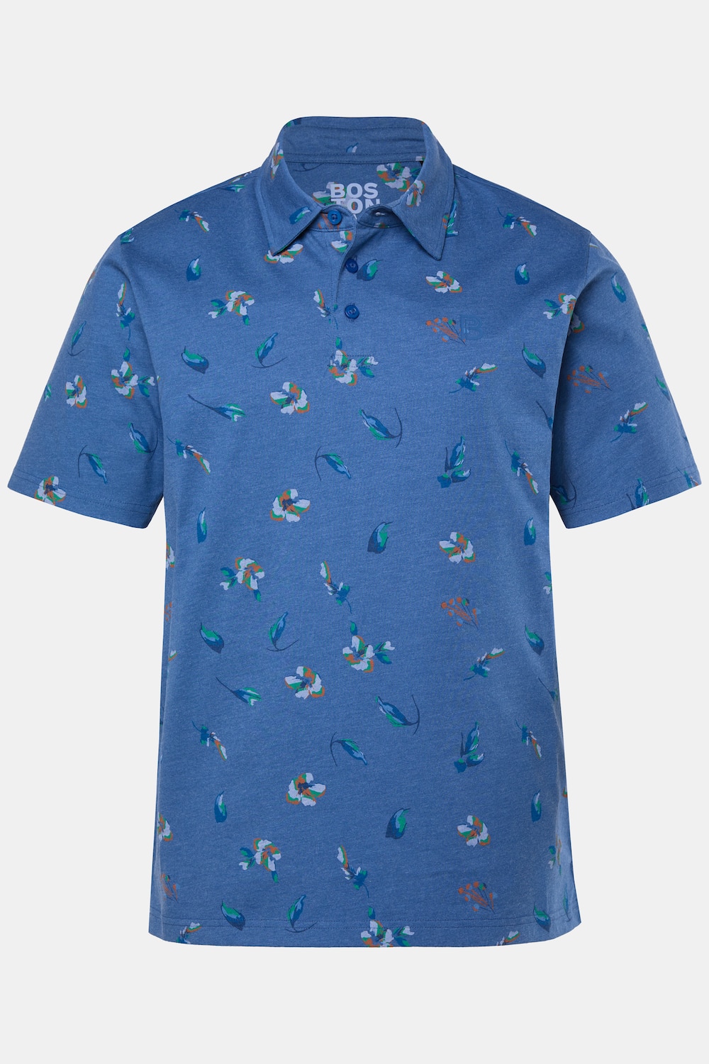 Boston Park Poloshirt, Alloverprint, Halbarm, bis 84/86