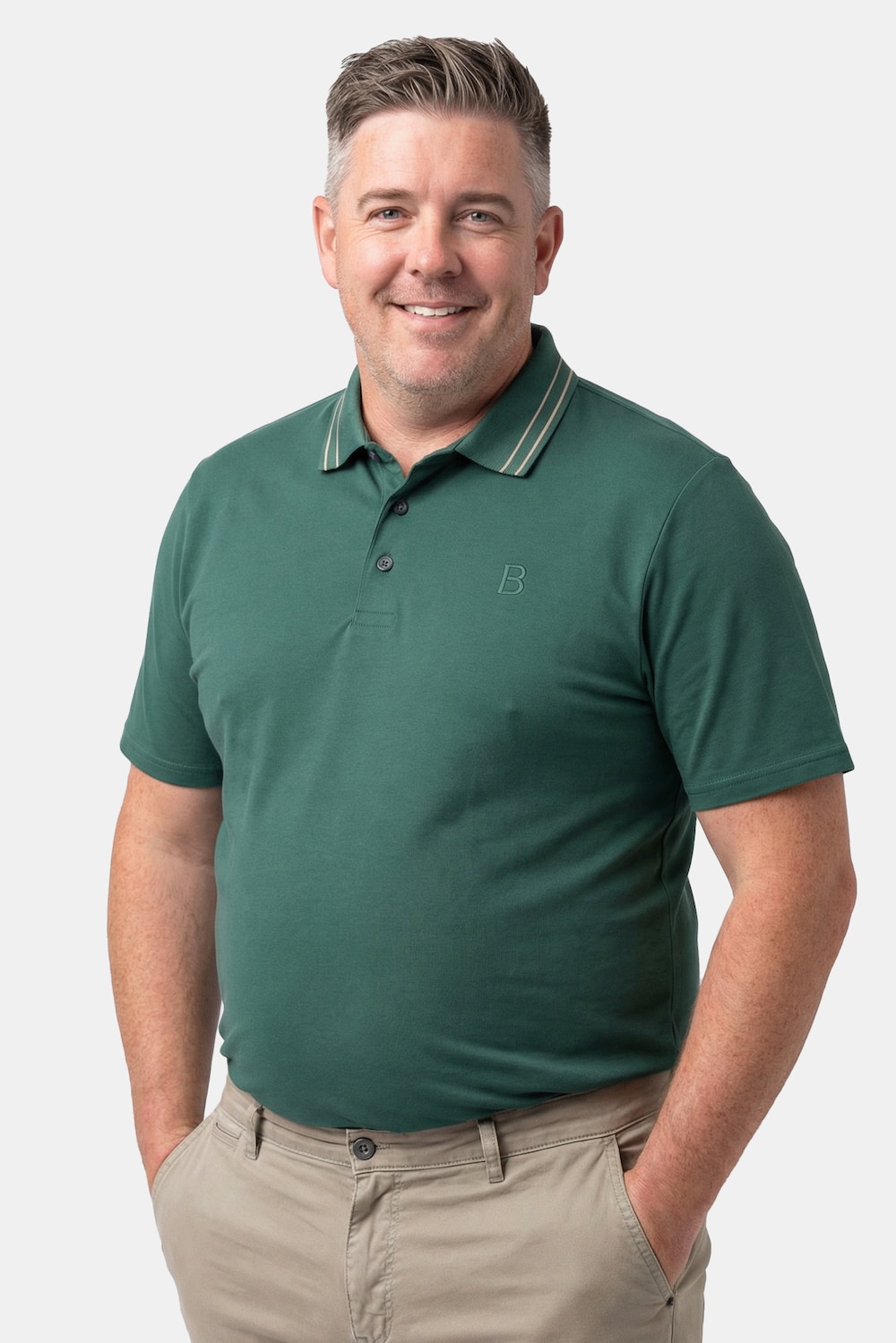 Boston Park Poloshirt, Bauchfit, Halbarm, bis 84/86