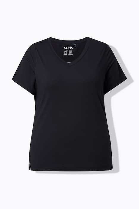 Functioneel shirt, Slim, V-hals, korte mouwen, gerecycled